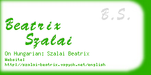 beatrix szalai business card